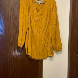 Mustard Yellow Women's Top